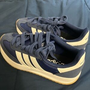 Adidas Navy & White Classic Retro Trainers